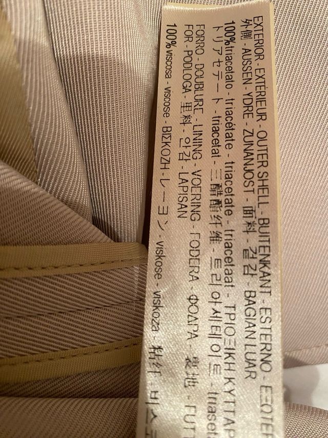 Gabardina Massimo Dutti Beige