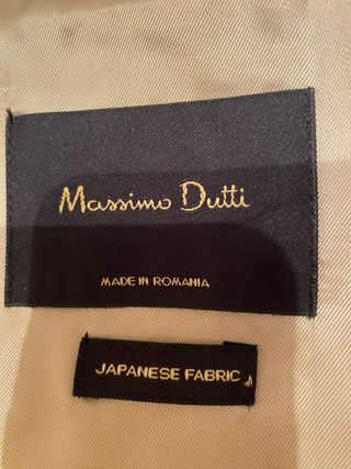 Gabardina Massimo Dutti Beige