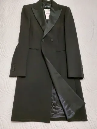 Trench Zara Negro Talla M