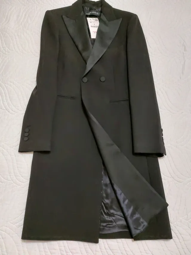 Trench Zara Negro Talla M