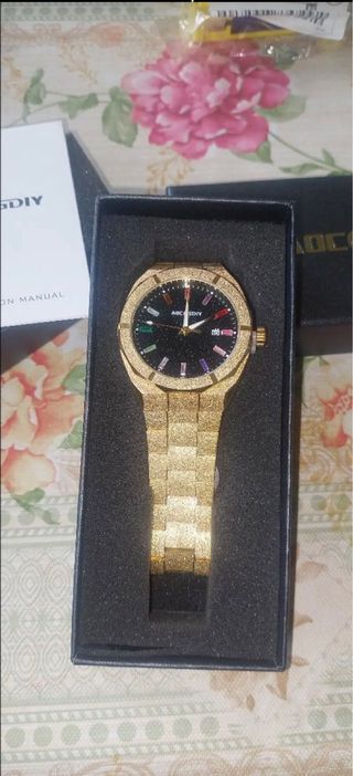Reloj ADCCASDIY Dorado y Morado
