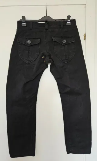 Jeans denim uomo vintage Brian Dales neri tg. M