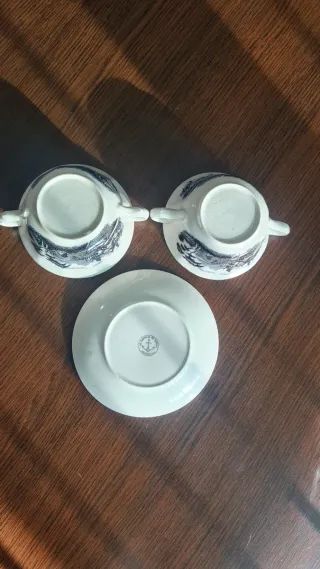 Juego Tazónes y Plato La Cartuja Sevilla