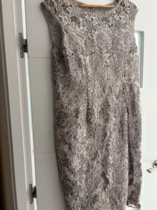 Vestido de fiesta champagne Adriana Papell