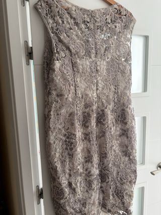 Vestido de fiesta champagne Adriana Papell