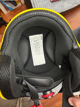 Casco de esquí infantil amarillo