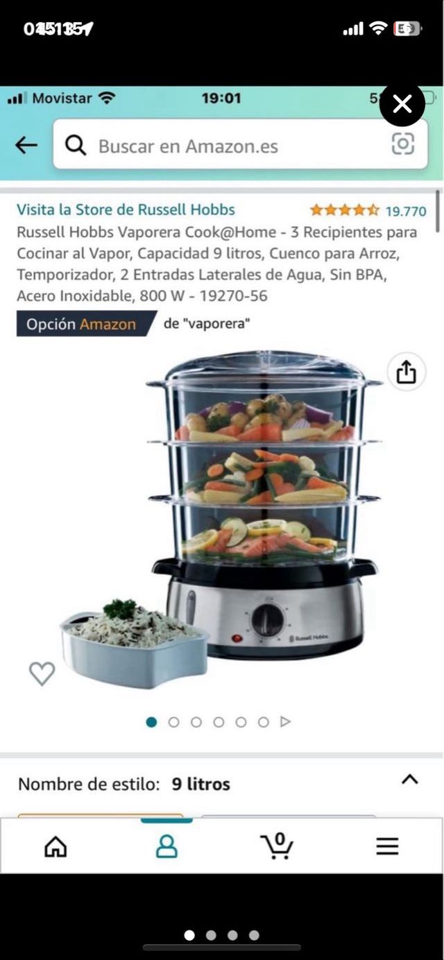 Vaporera Russell Hobbs 9L