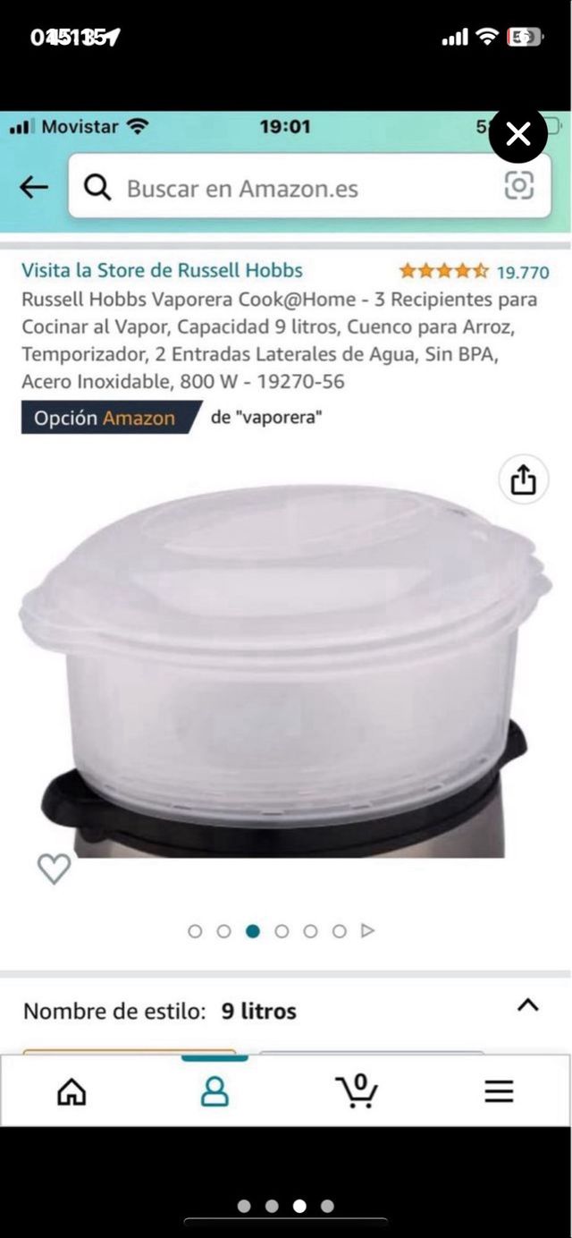 Vaporera Russell Hobbs 9L