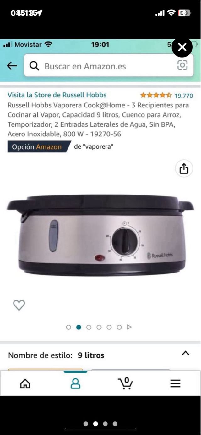 Vaporera Russell Hobbs 9L