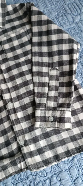 Camisa cuadros niño Mango