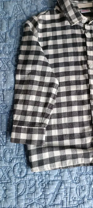 Camisa cuadros niño Mango