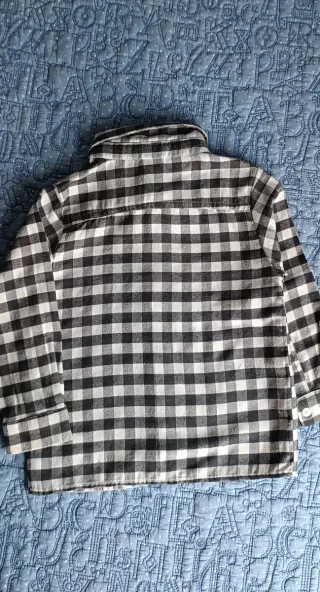 Camisa cuadros niño Mango