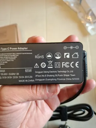 Caricatore USB-C 65W per PC portatile