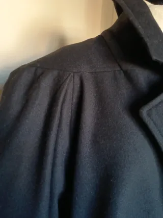 Chaquetón vintage años 90 negro y talla 42.