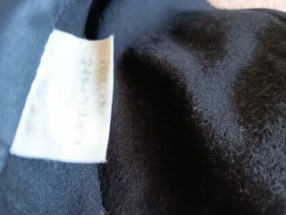 Chaquetón vintage años 90 negro y talla 42.