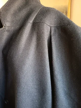 Chaquetón vintage años 90 negro y talla 42.