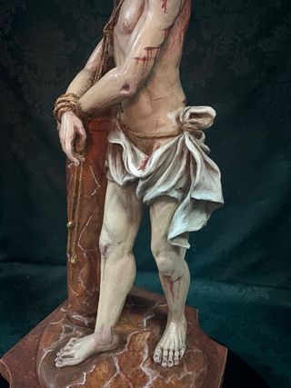 Jesús atado a columna autor Pedro Ramírez Pazos