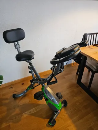 Bicicleta statica pieghevole Skandika, sella larga