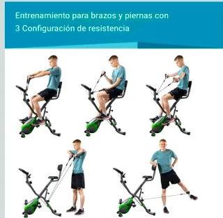 Bicicleta statica pieghevole Skandika, sella larga