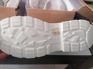 2 pares Botines Mujer Marrones y Blancos Talla 37