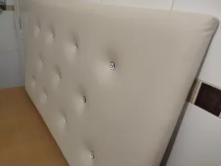 Cabecero polipiel beige 105x60