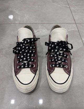 Converse Scarpe bordeaux e Bianche
