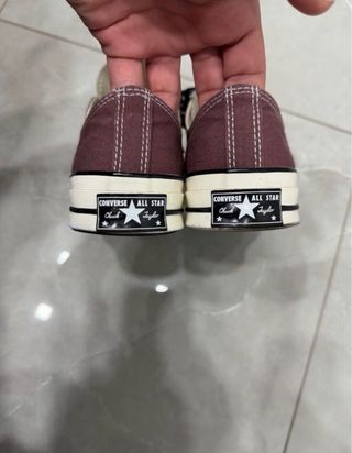 Converse Scarpe bordeaux e Bianche