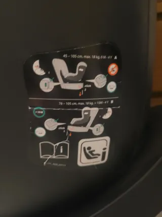 Silla coche bebé GB vaya 2 isize Isofix grupo A y