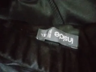 Falda pantalón polipiel negra