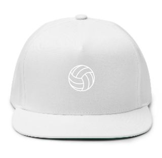 Gorra plana con logo de voleibol