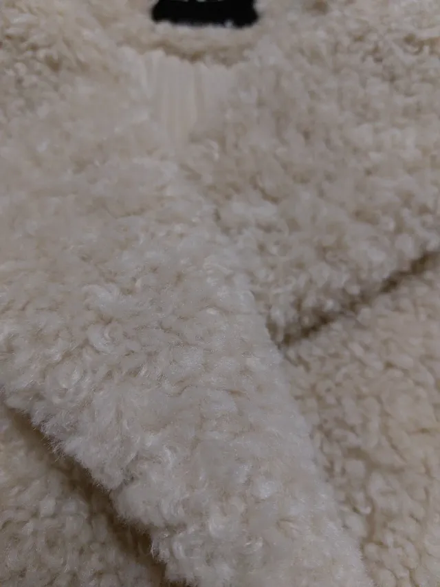 Abrigo pelo Zara beige