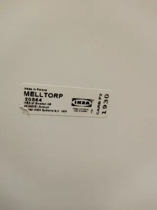 Mesa Ikea MELTORP Blanca