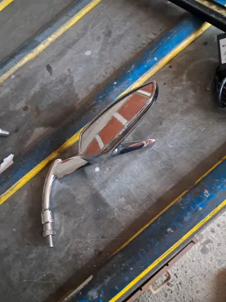 Espejos retrovisores moto cromados