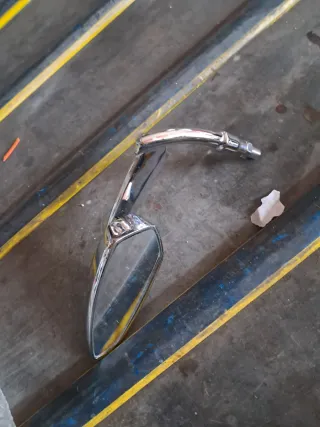 Espejos retrovisores moto cromados