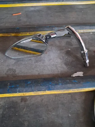 Espejos retrovisores moto cromados