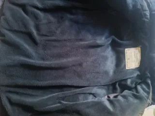 Parka niña acolchada azul marino