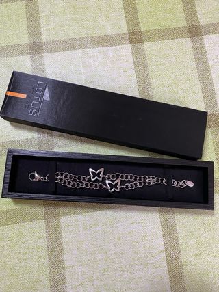 Pulsera Lotus Style Plata Mariposas