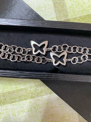 Pulsera Lotus Style Plata Mariposas