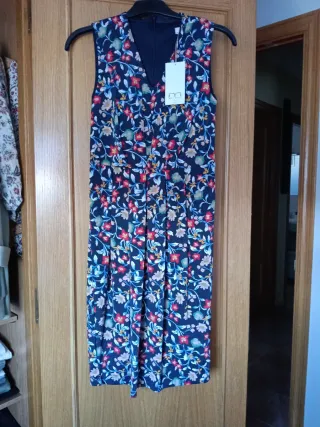 Vestido M&Co floral azul talla M