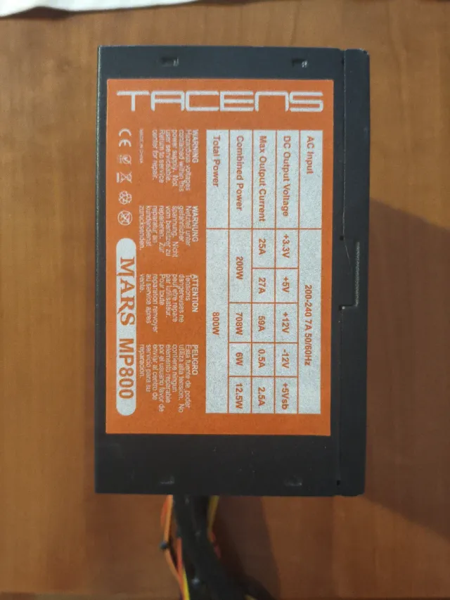 Fuente de Alimentación Tacens Mars MP800