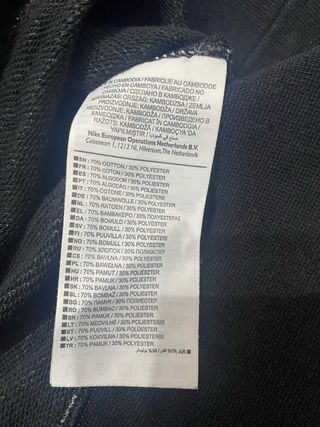 Sudadera Nike Gris sin capucha