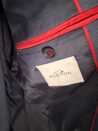 Traje Boston Azul con Corbata