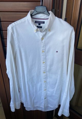 Tommy Hilfiger camicia bianca uomo
