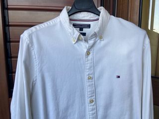 Tommy Hilfiger camicia bianca uomo
