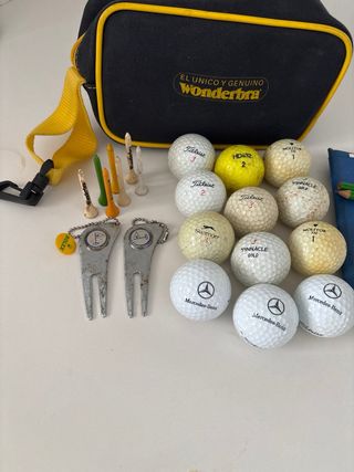 Bolsa Golf con 12 Bolas, Picas y Marcador