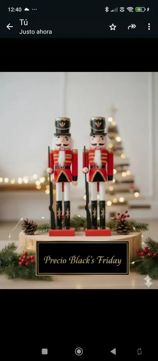 2 Quebra-Nozes Natalinos 50cm