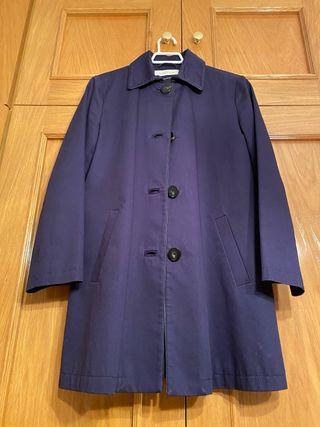 Gabardina Uterqüe Algodón Azul