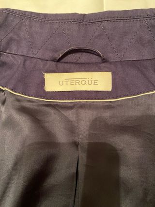 Gabardina Uterqüe Algodón Azul