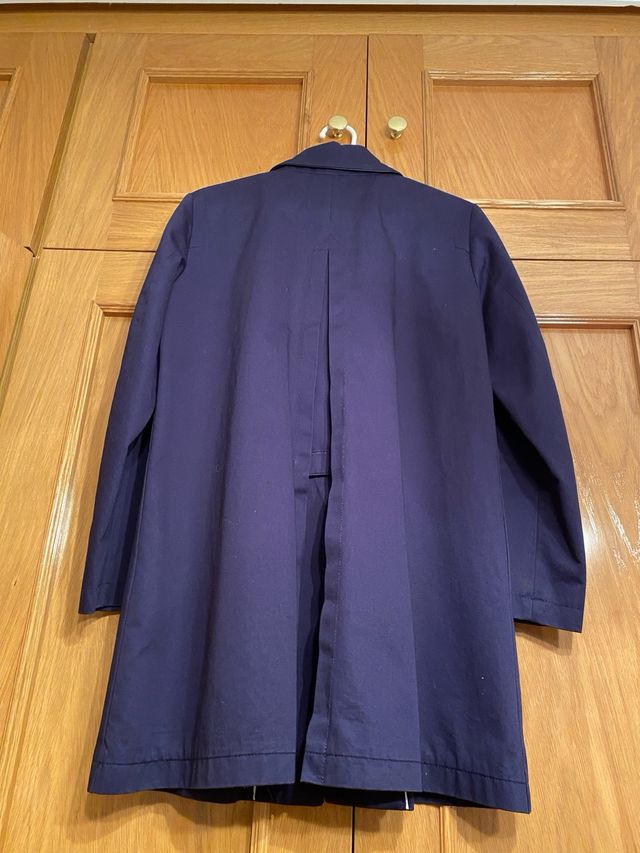 Gabardina Uterqüe Algodón Azul