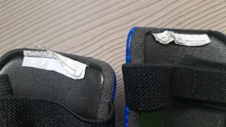 Espinilleras Fútbol Kipsta Azul.